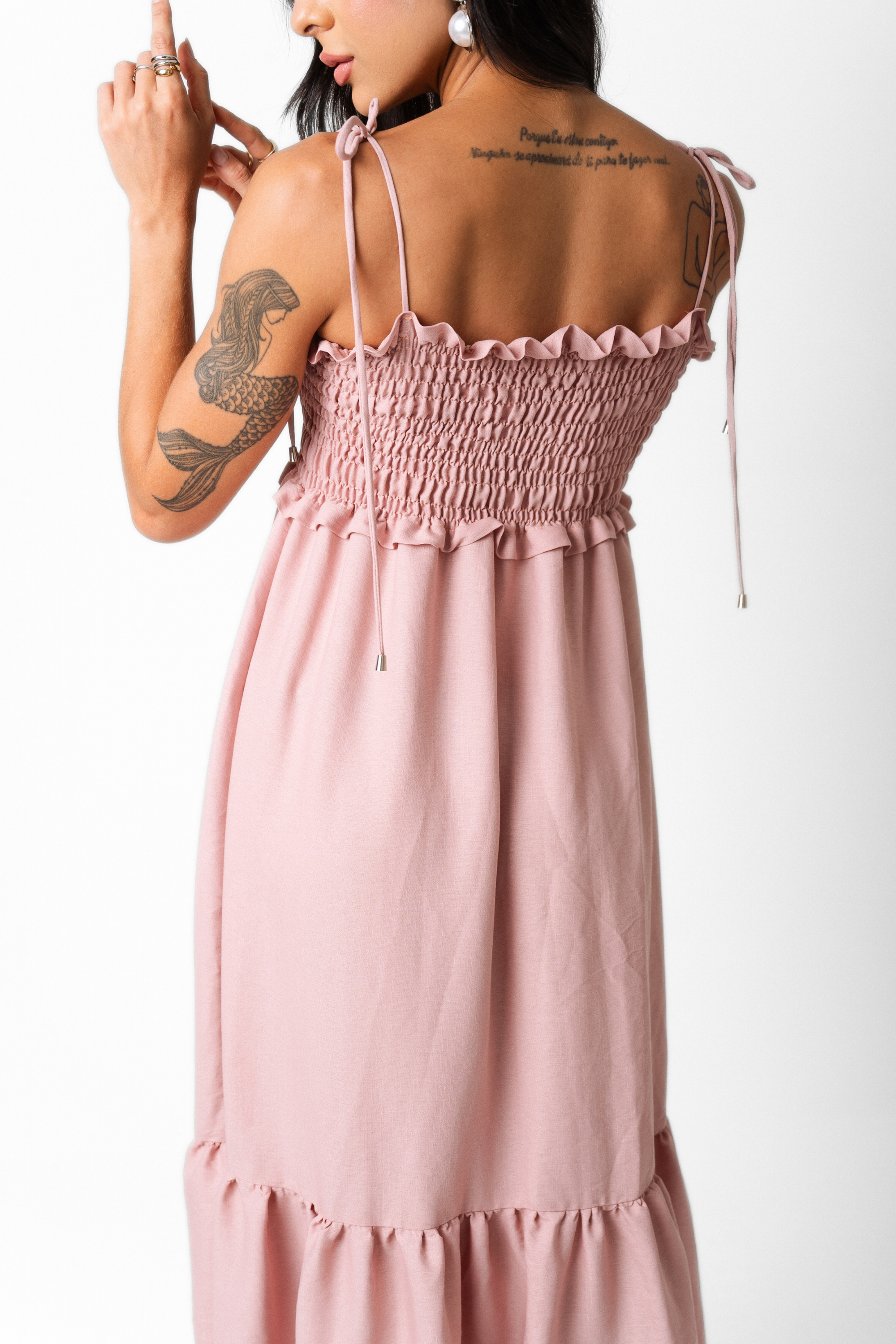 Vestido Maxi Midi Lastex