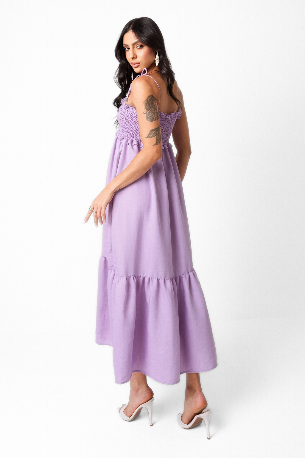 Vestido Maxi Midi Lastex