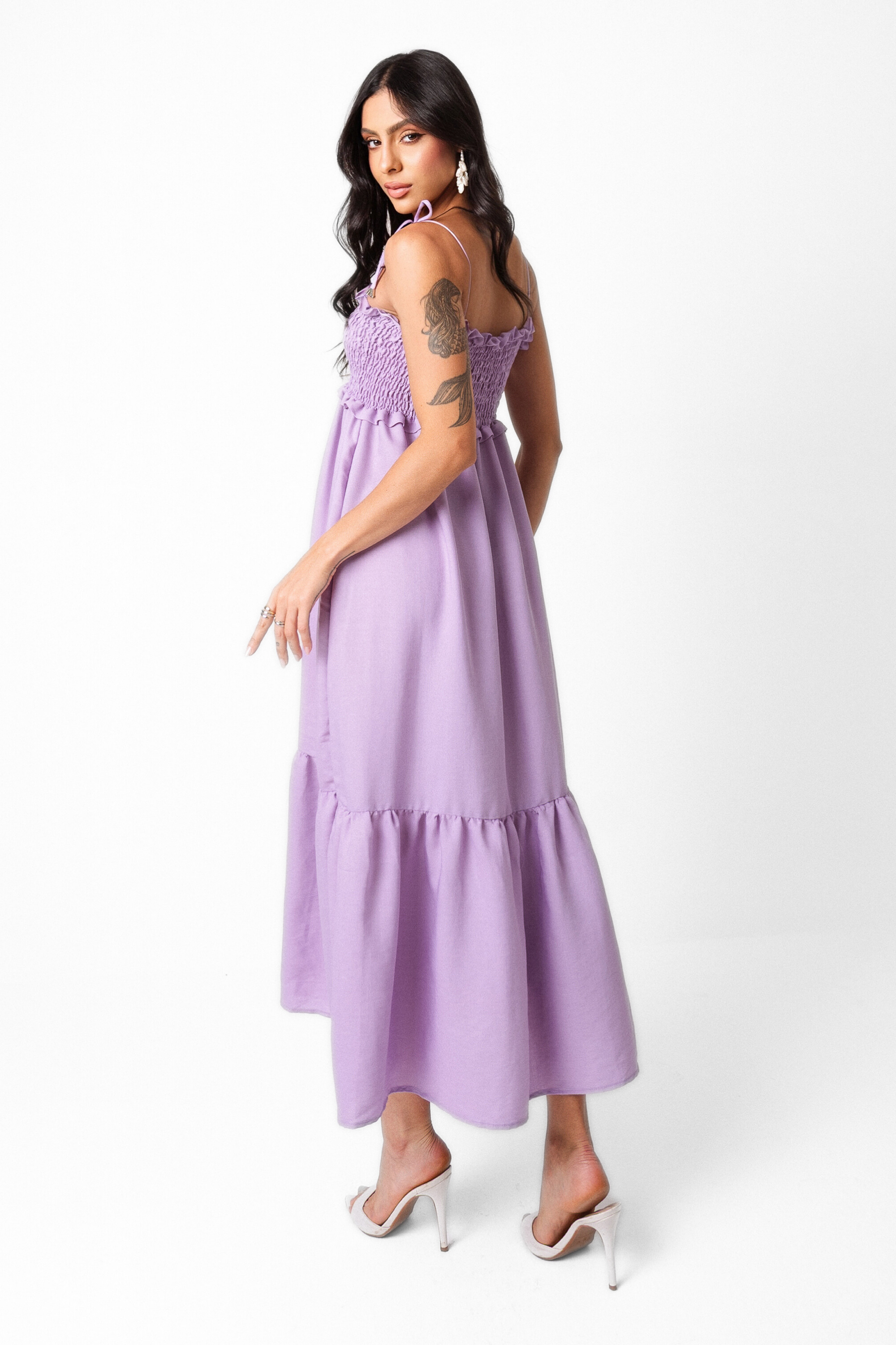 Vestido Maxi Midi Lastex