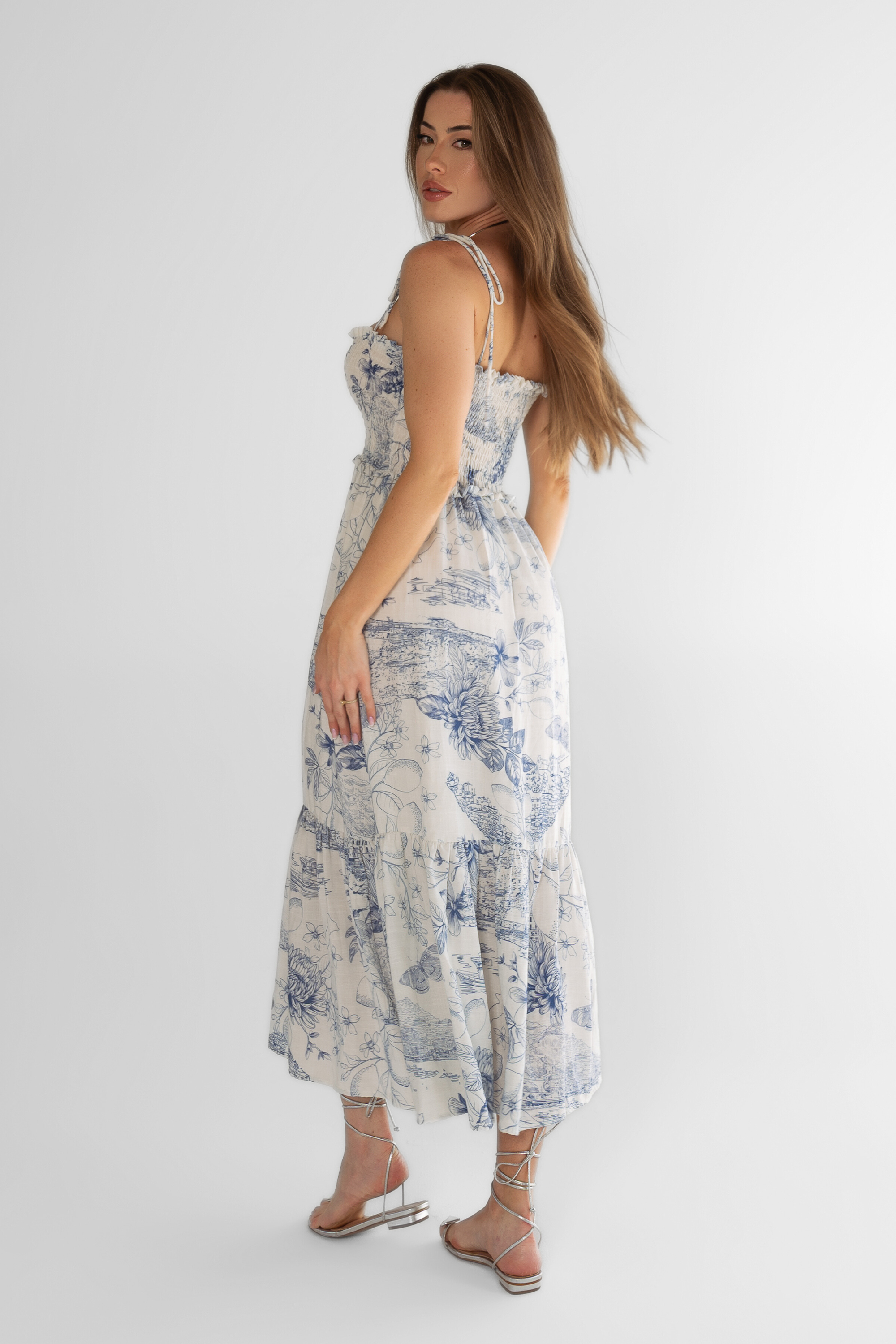 Vestido Maxi Midi Lastex