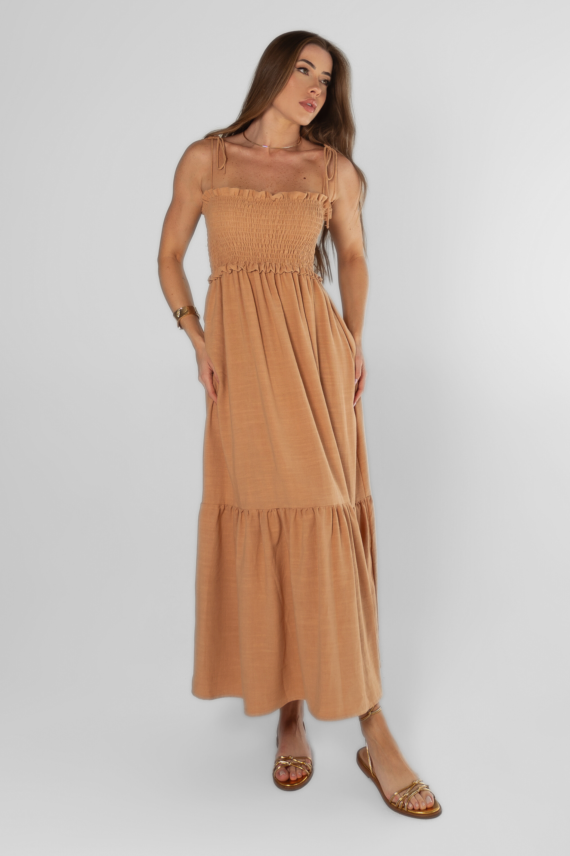 Vestido Maxi Midi Lastex