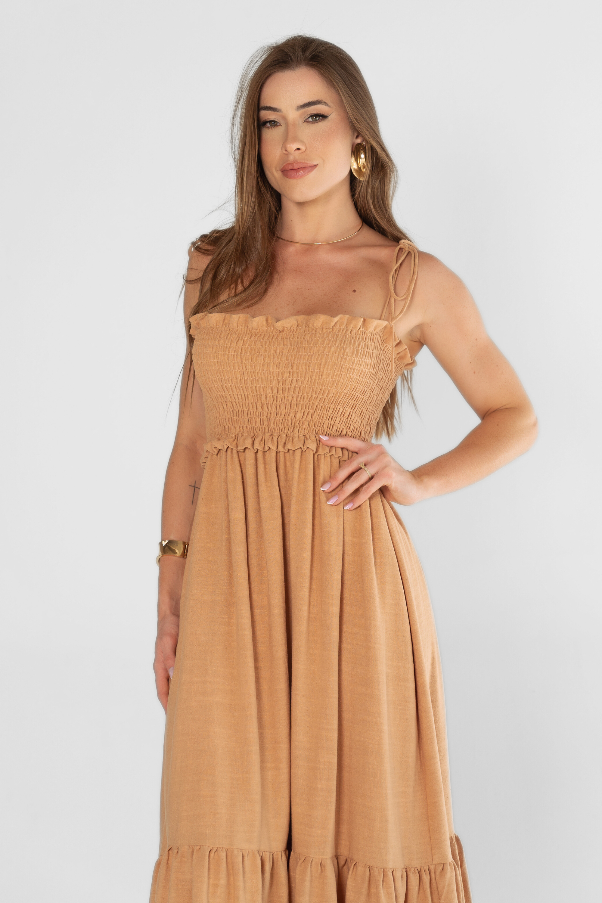 Vestido Maxi Midi Lastex