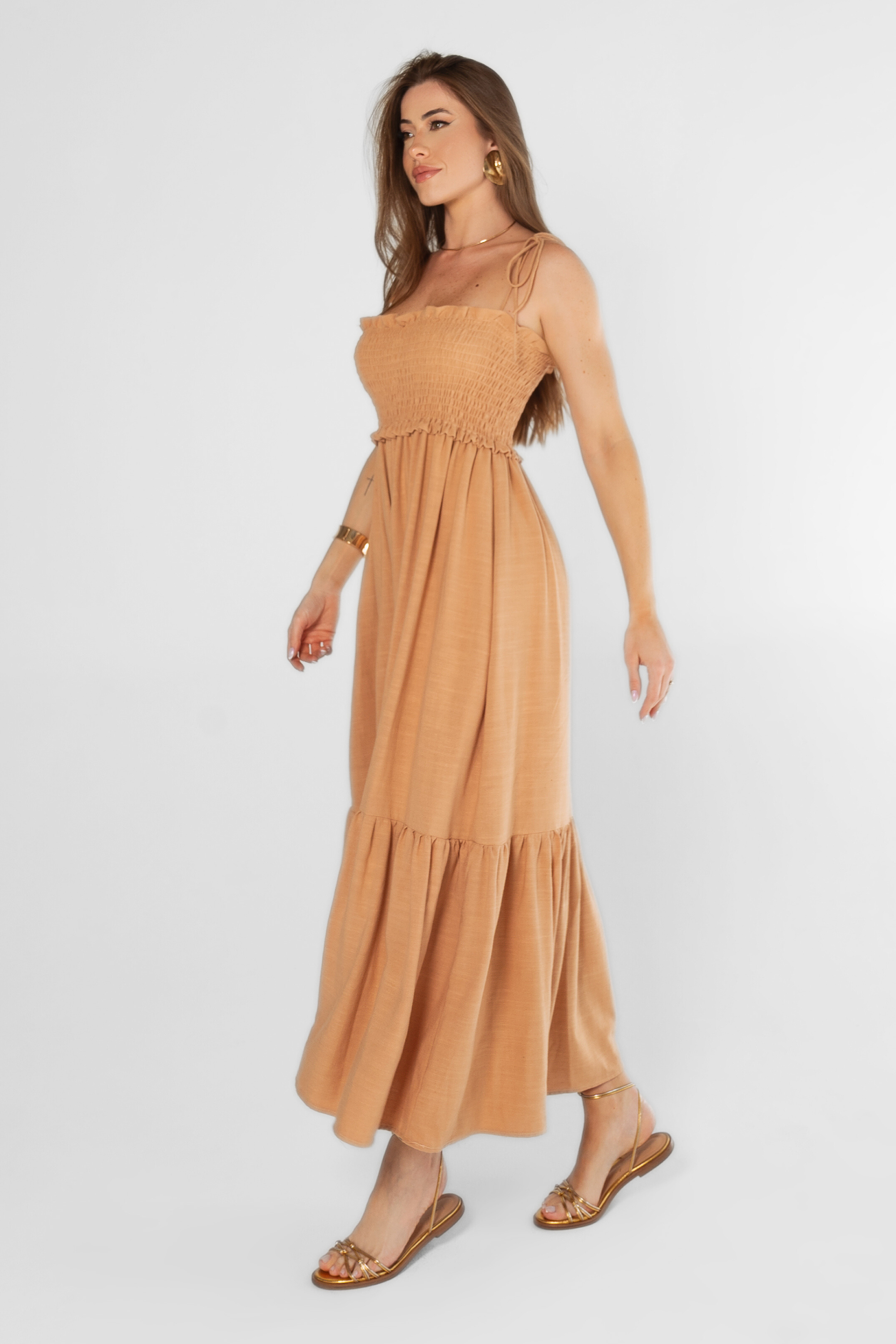 Vestido Maxi Midi Lastex
