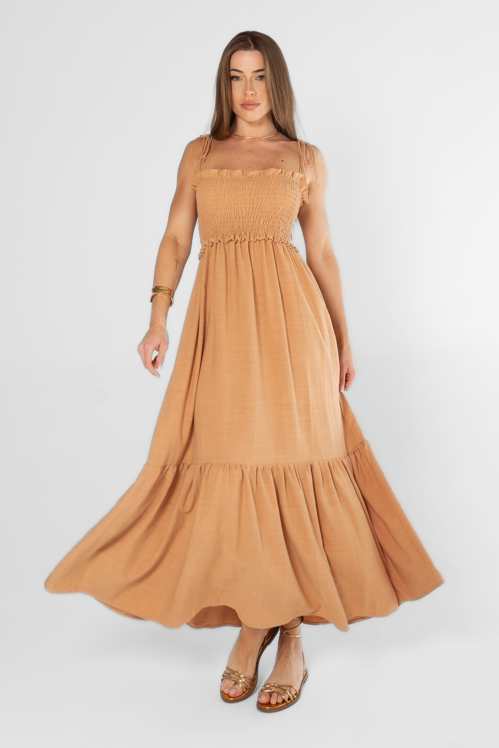 Vestido Maxi Midi Lastex