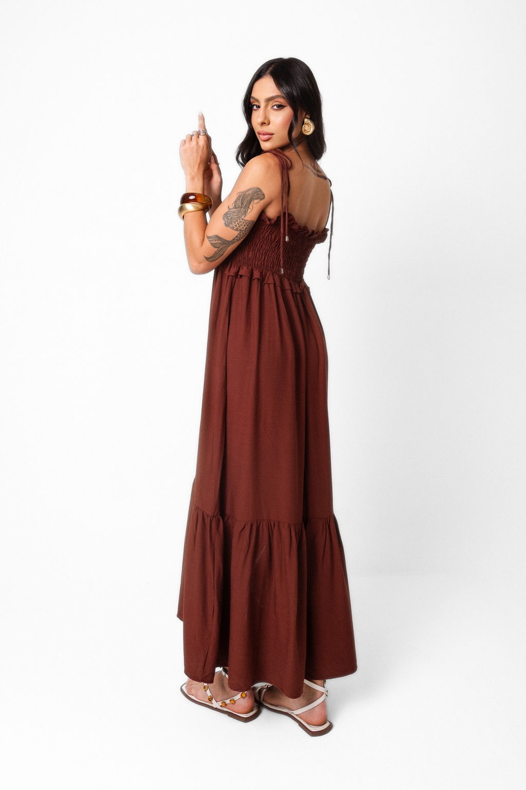 Vestido Maxi Midi Lastex