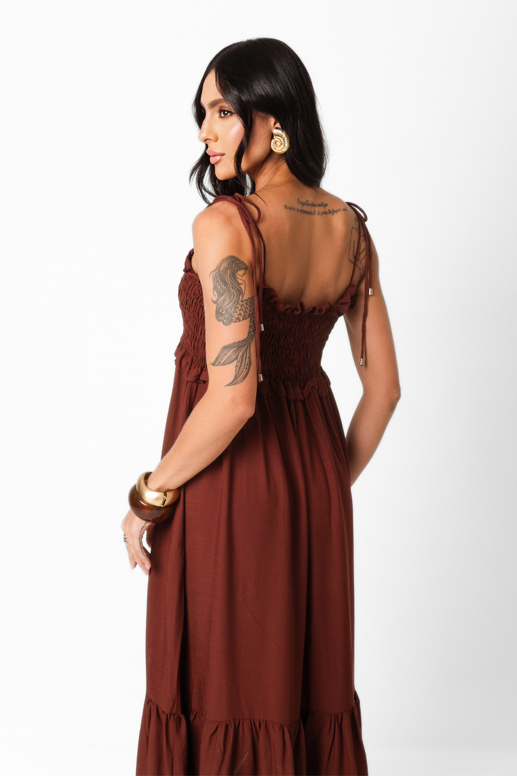 Vestido Maxi Midi Lastex