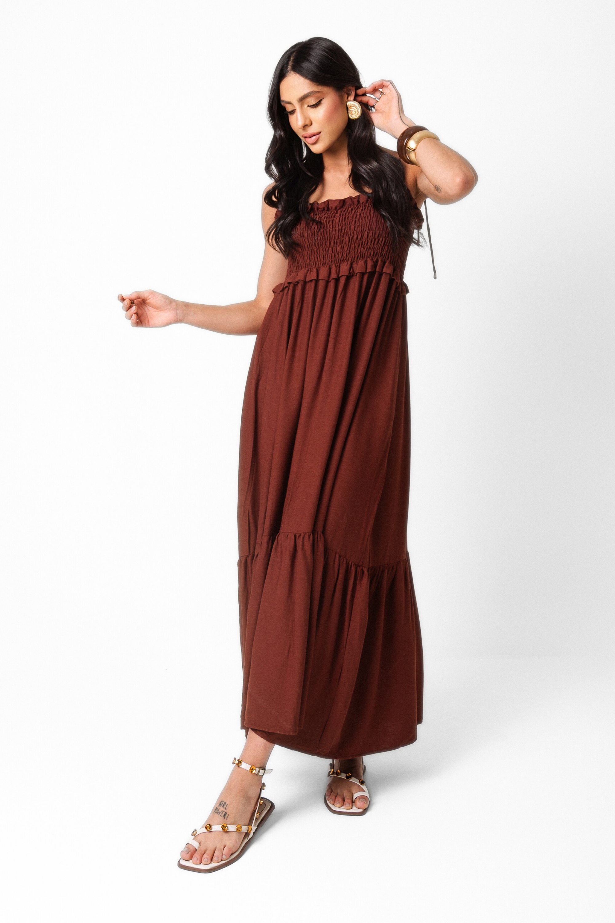 Vestido Maxi Midi Lastex