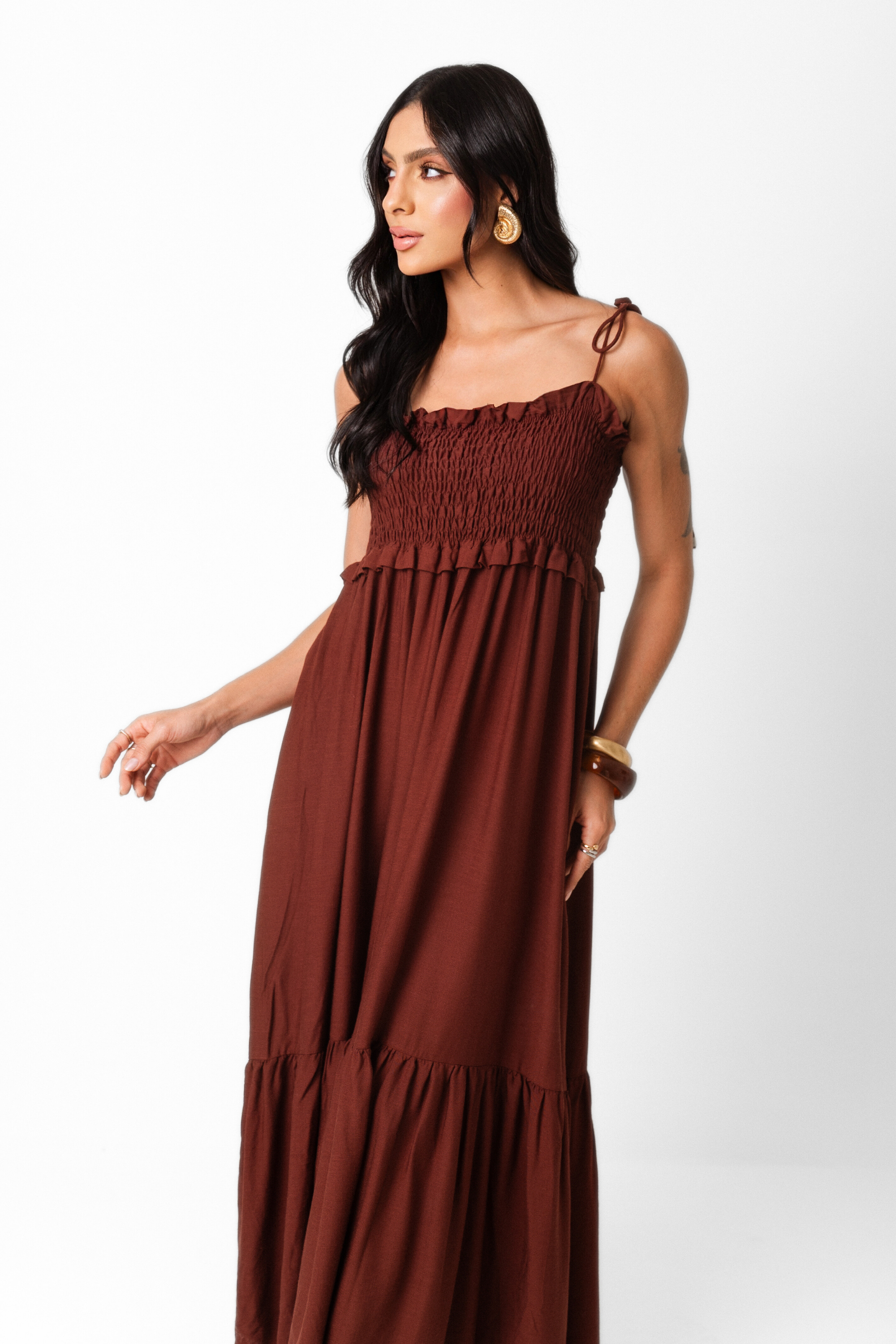 Vestido Maxi Midi Lastex