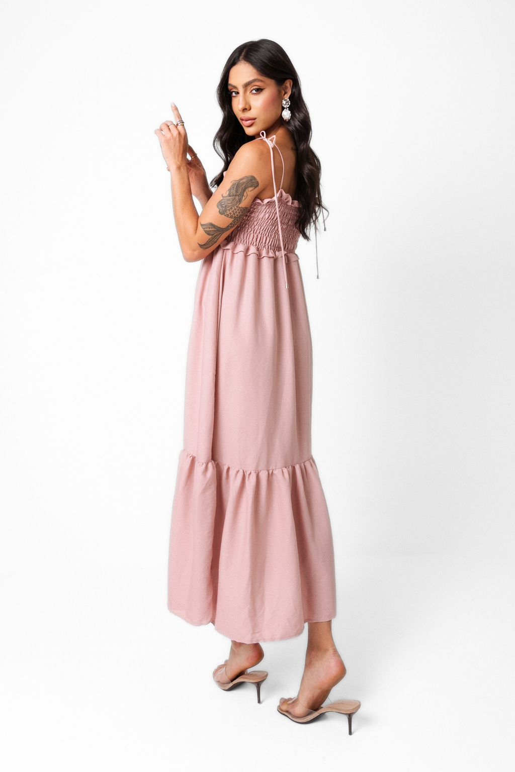 Vestido Maxi Midi Lastex