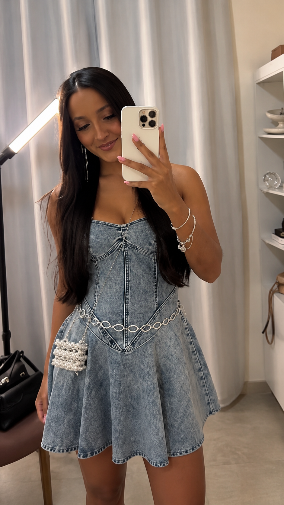 Vestido Jeans - Bolsa Brinde