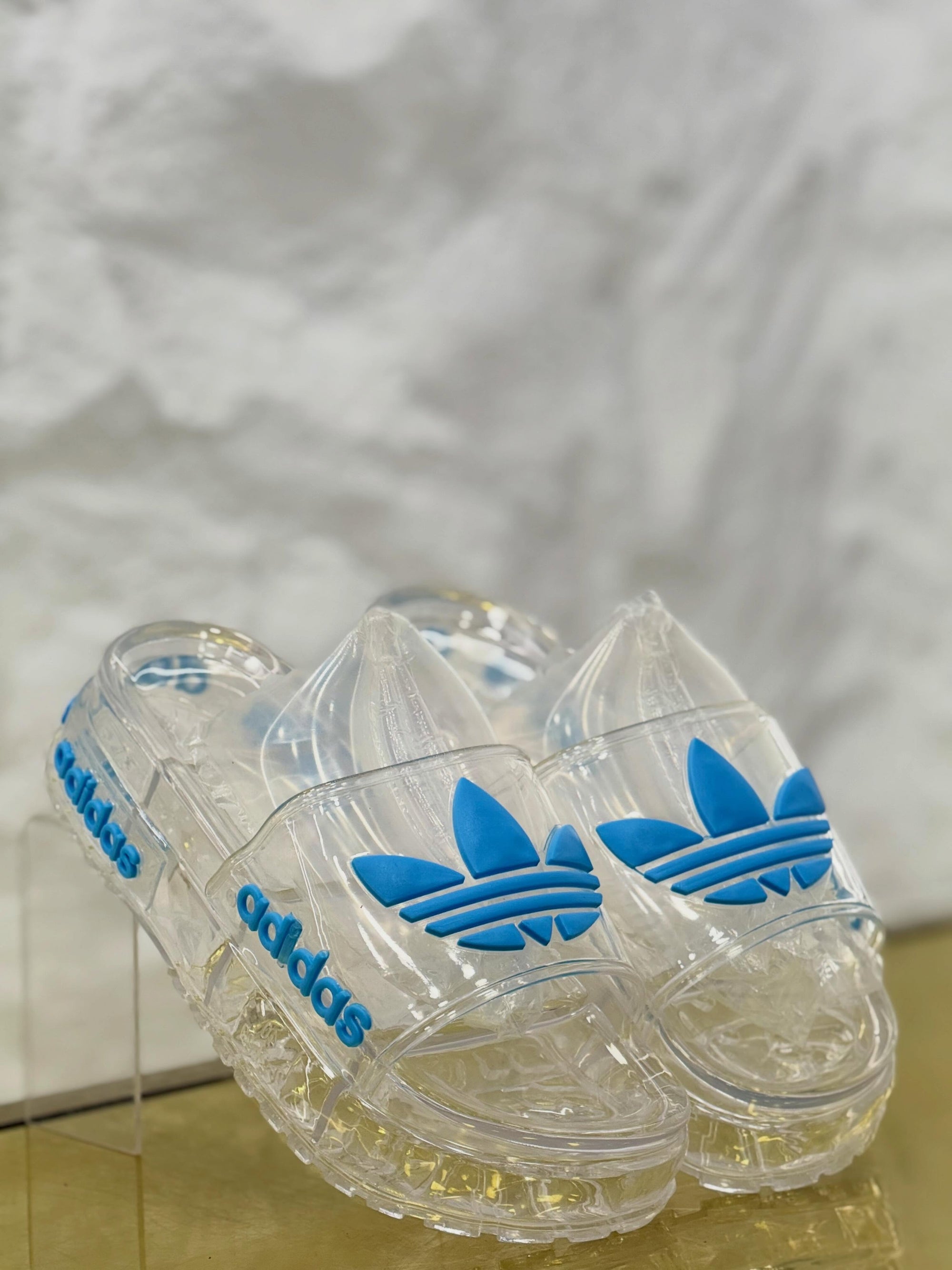 Chinelo Slide Unissex Transparente Premium