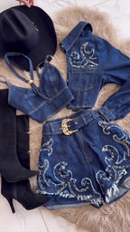 Conjunto Jeans com Jaqueta