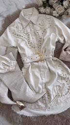 Vestido Western Off White