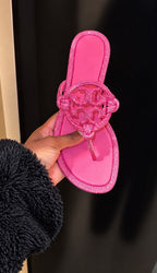 Rasteira Lux Crystal Pink Glam