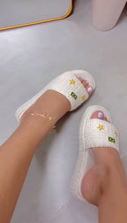 Chinelo Plataforma Trançado Brasil