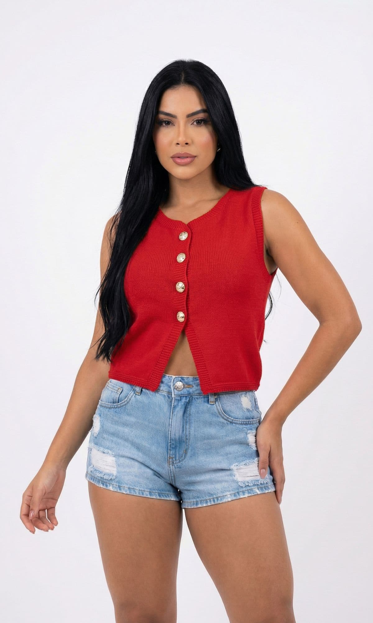 Blusa Colete Modal