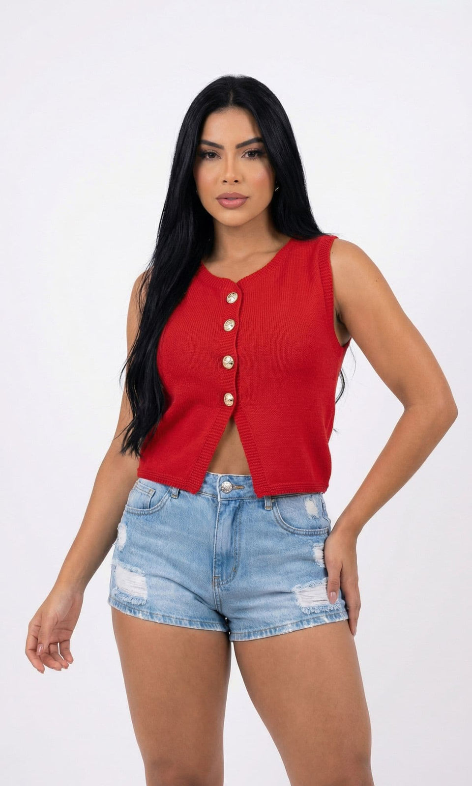 Blusa Colete Modal