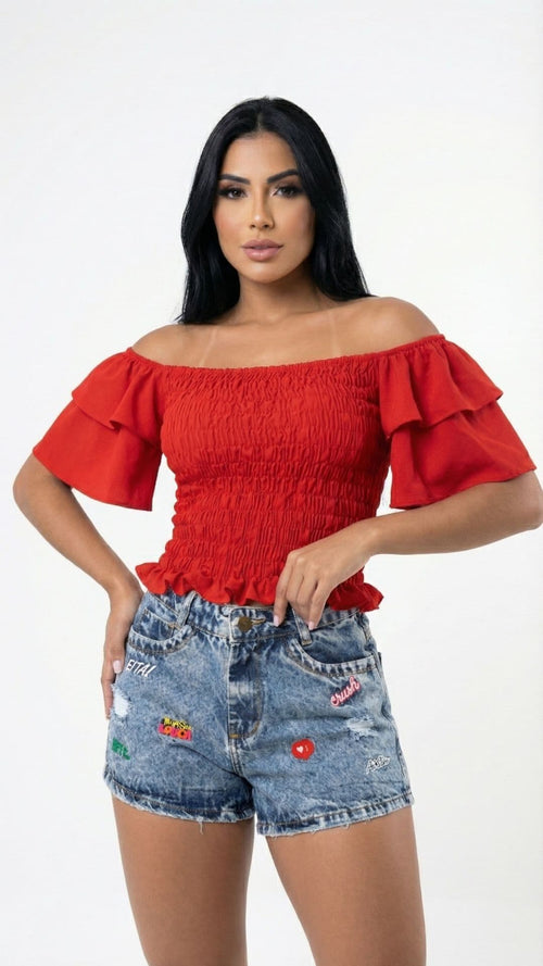 Blusa Lastex