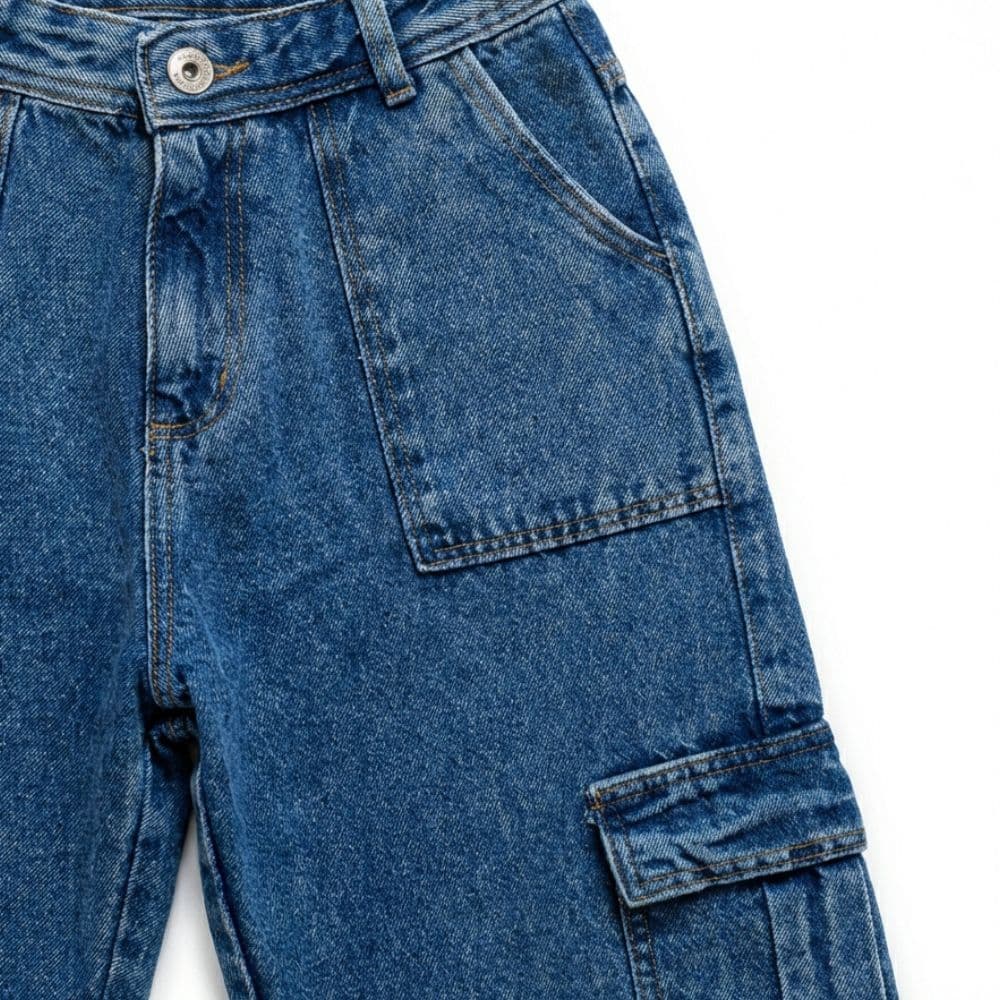 Calça Jeans Cargo Urbana