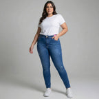 Calça Jeans Skinny com Elastano