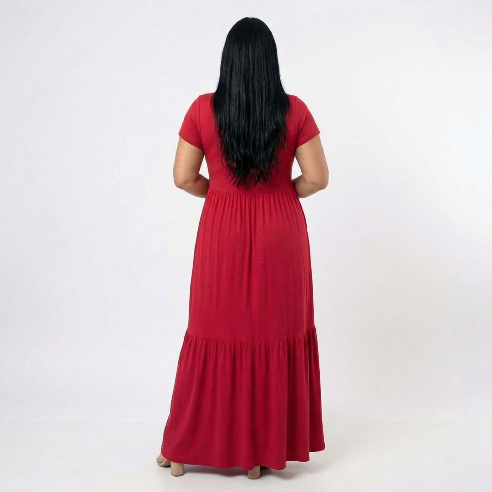Vestido Confort Basic Manga
