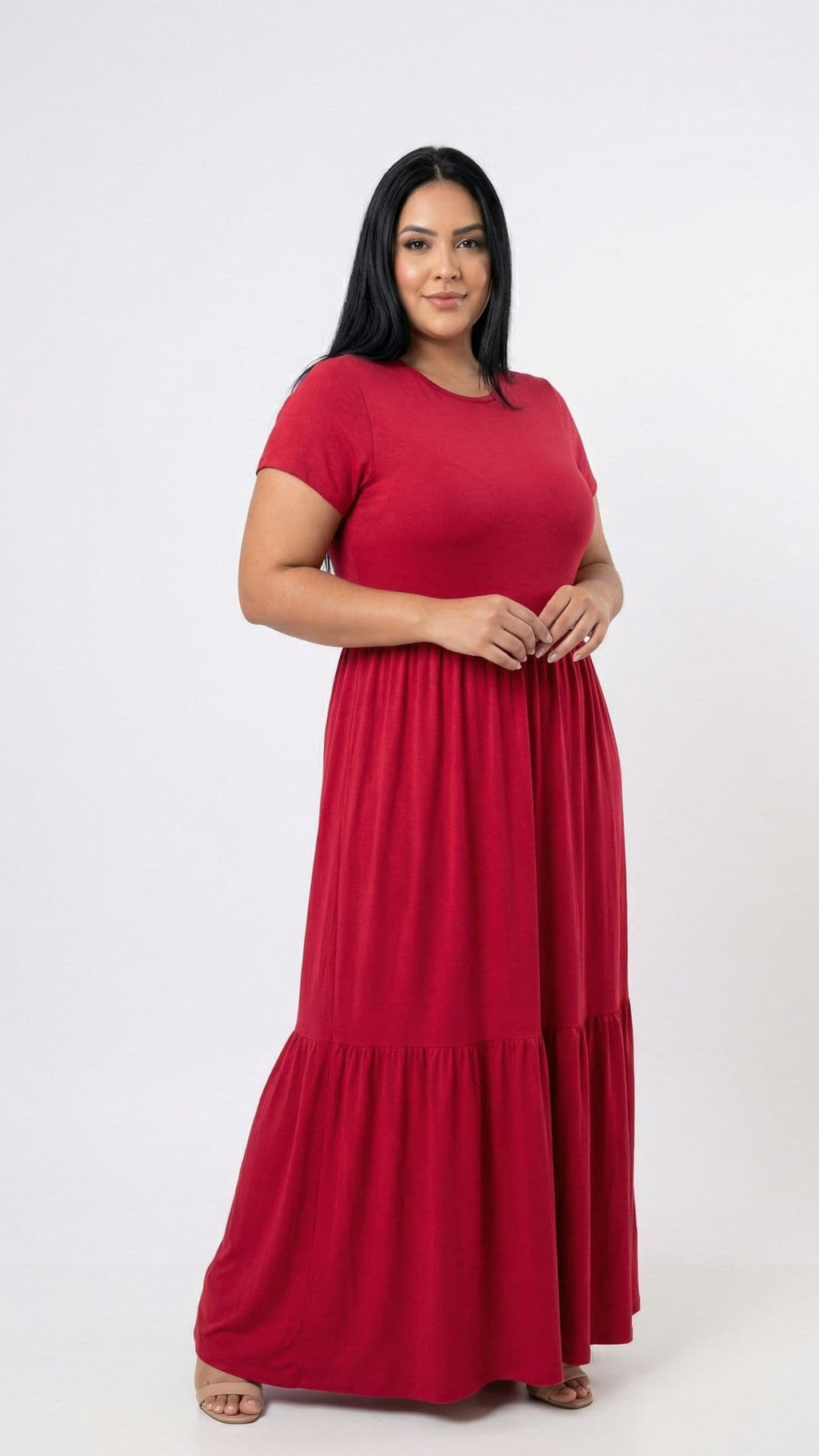 Vestido Confort Basic Manga