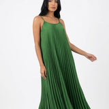 Vestido Plissado Verdejante